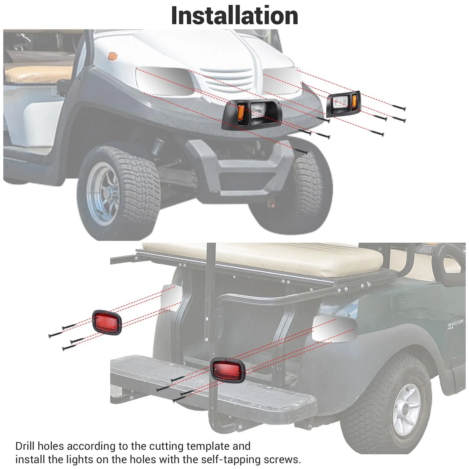 HeyJiaYu 04GCL Light Kit for Club Car DS 1993+ image 2