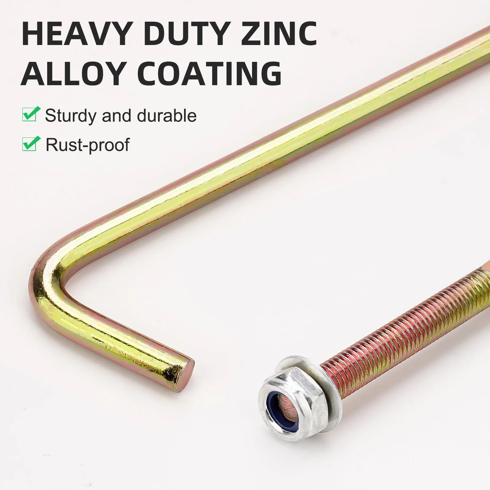 Jerbor Battery Hold-Down Rod Kit for E-Z-GO RXV image 3