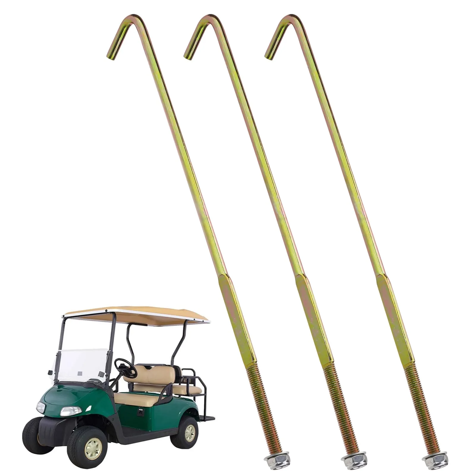 Jerbor Battery Hold-Down Rod Kit for E-Z-GO RXV
