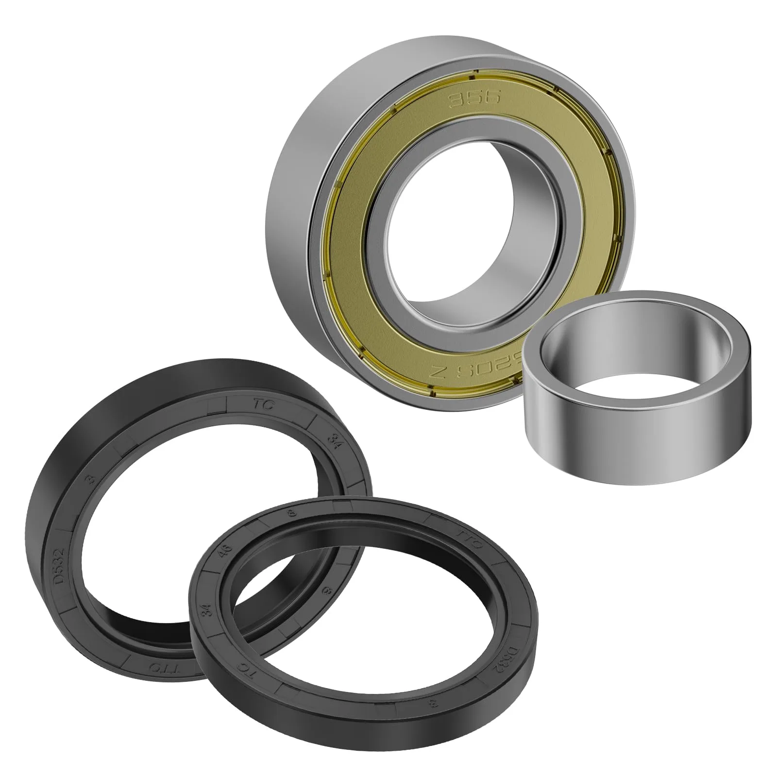 CartClan Rear Axle Bearing Seal Kit for Club Car DS & Precedent