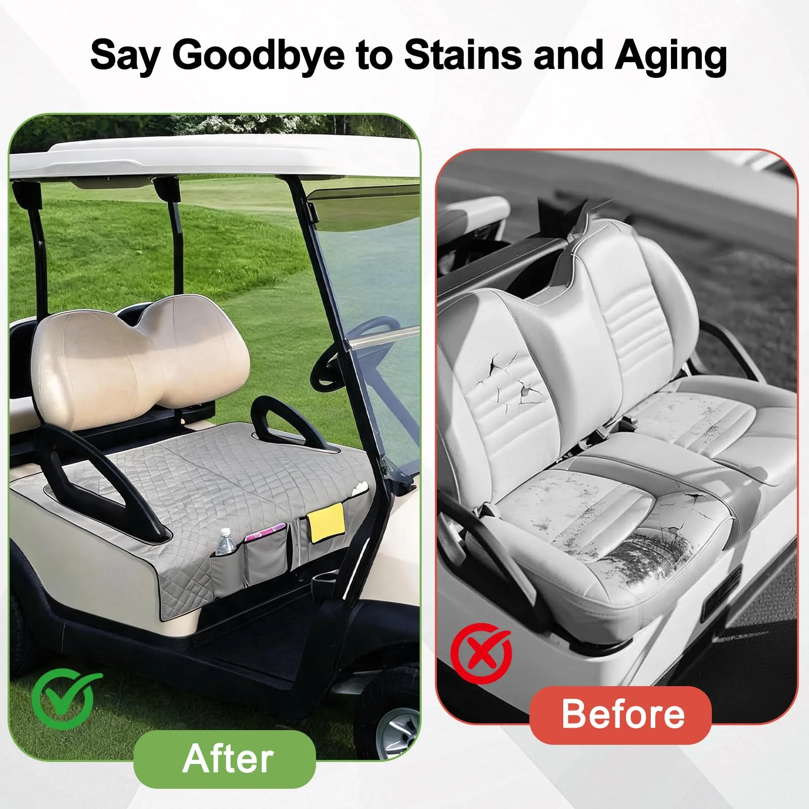 Could Spark Golf Cart Seat Cover for E-Z-GO, Yamaha & Club Car image 3