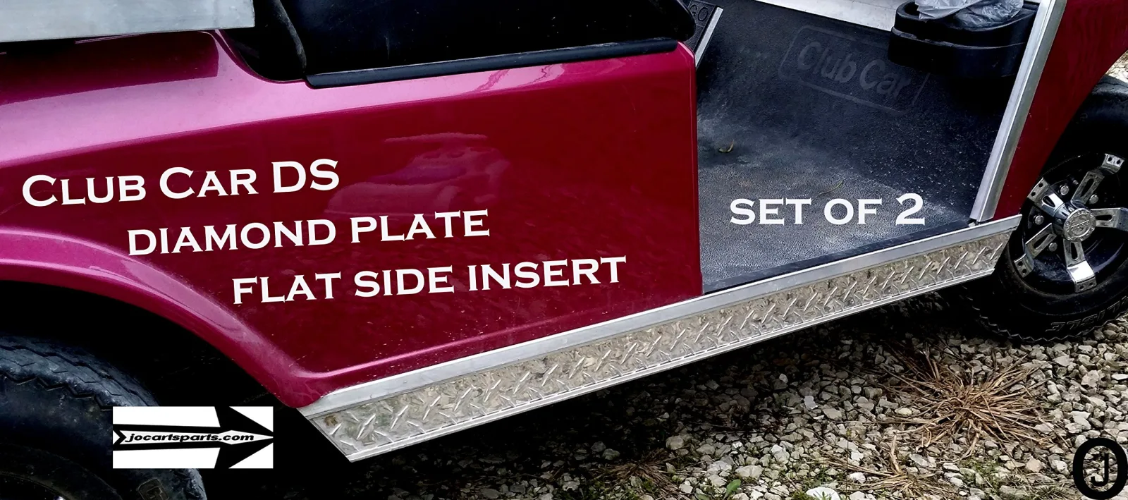 Club Car DS Diamond Plate Rocker Panel Insert Kit image 4