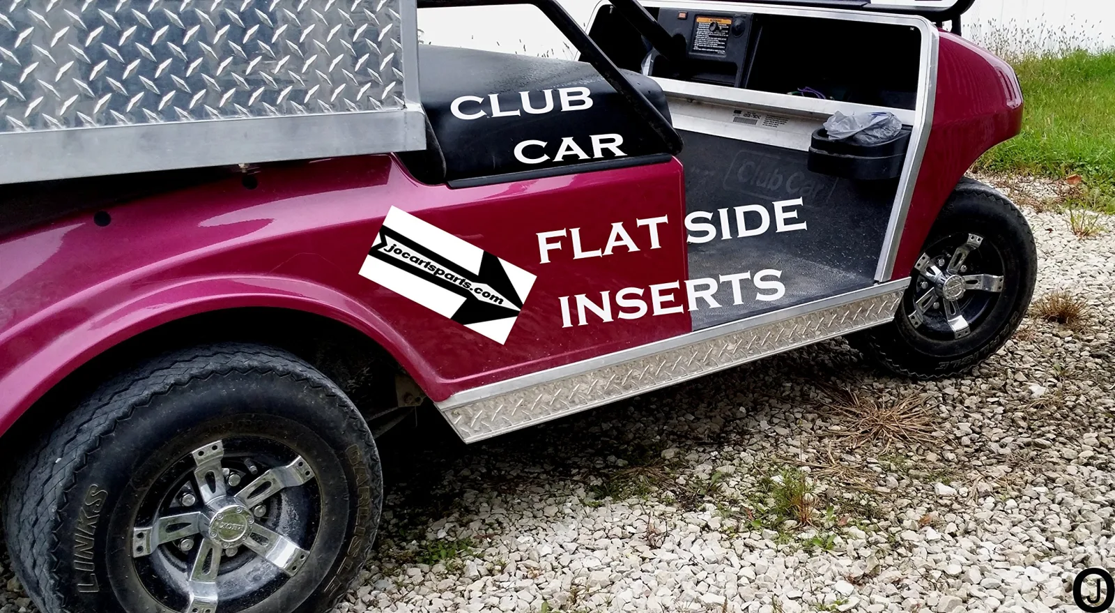Club Car DS Diamond Plate Rocker Panel Insert Kit
