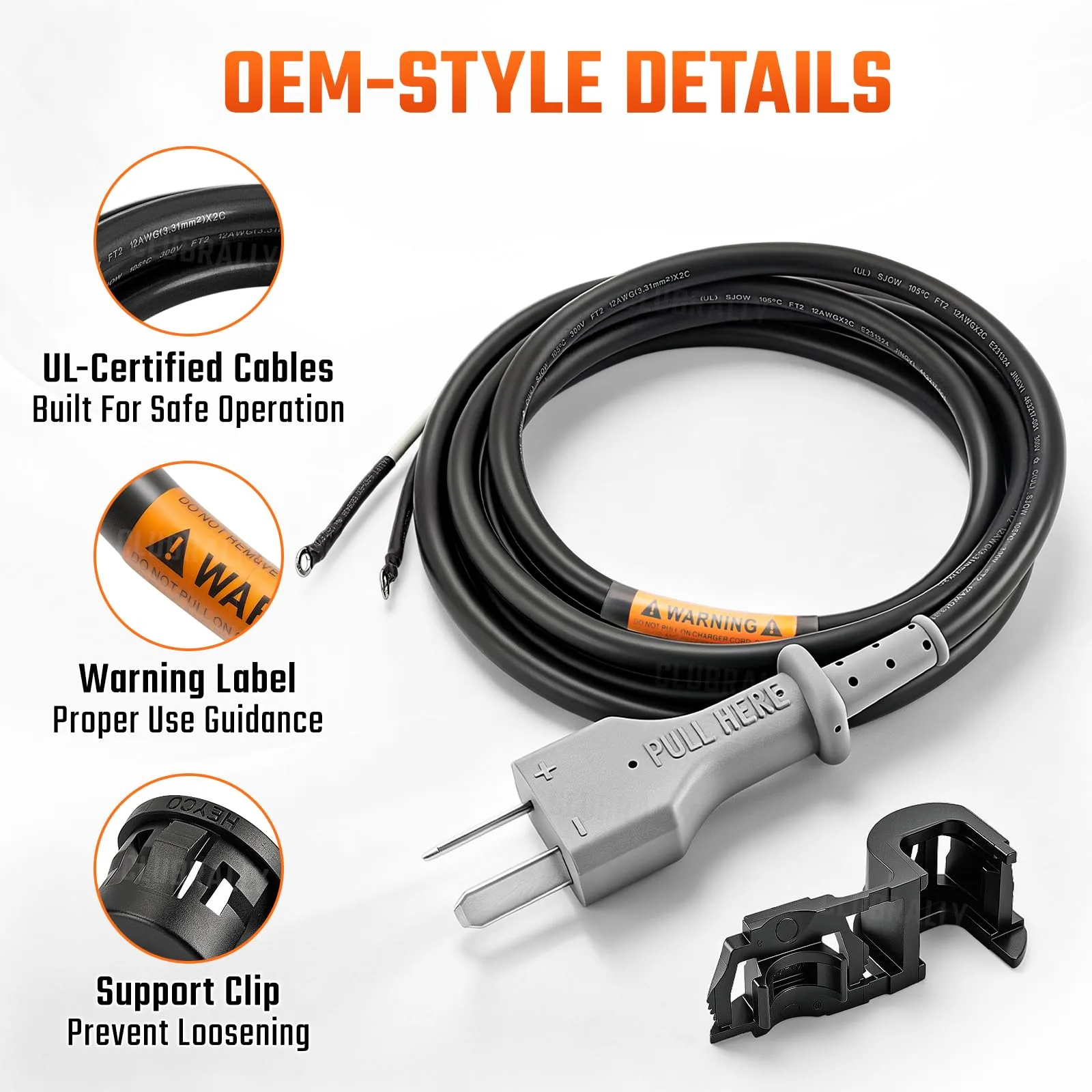 CLUBRALLY 36V Golf Cart Charger Cord Plug Aix-CB-101 image 2