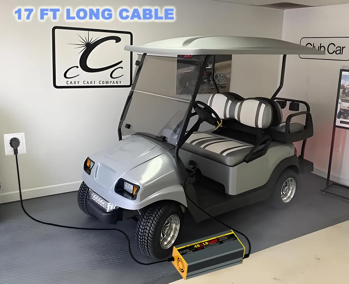 VOSSAZZ 48V 18A Charger for Club Car DS and Precedent image 4