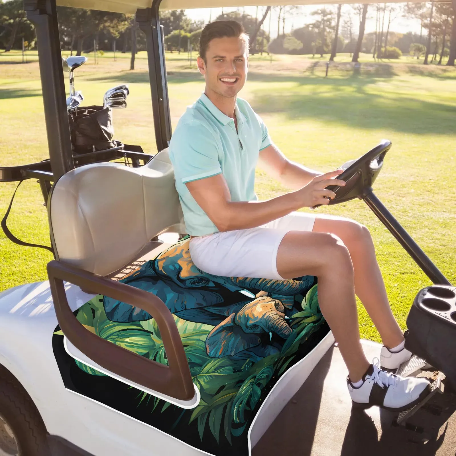 Tiveruda Golf Cart Seat Cover for Double Seats, 51 x 31 in image 4