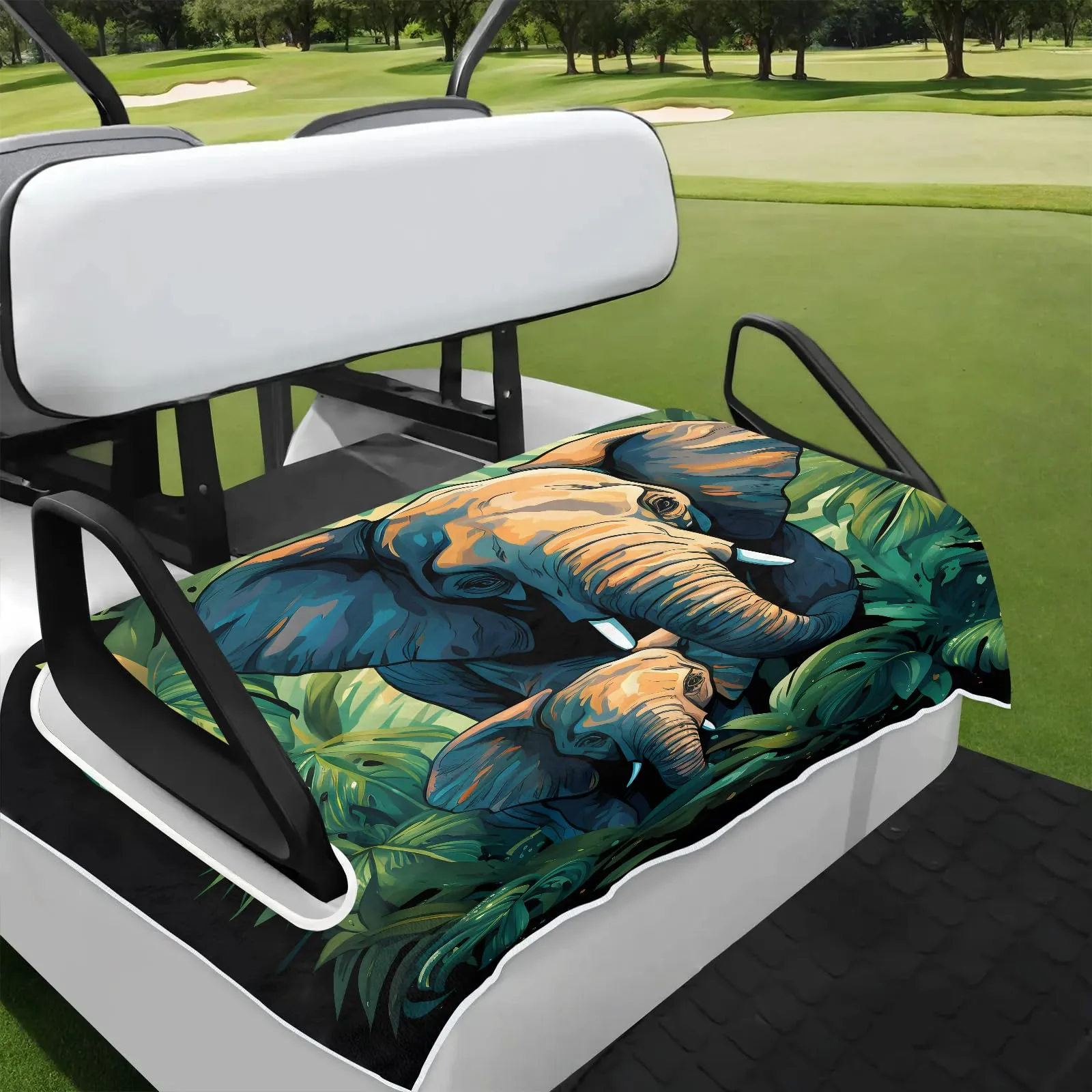Tiveruda Golf Cart Seat Cover for Double Seats, 51 x 31 in