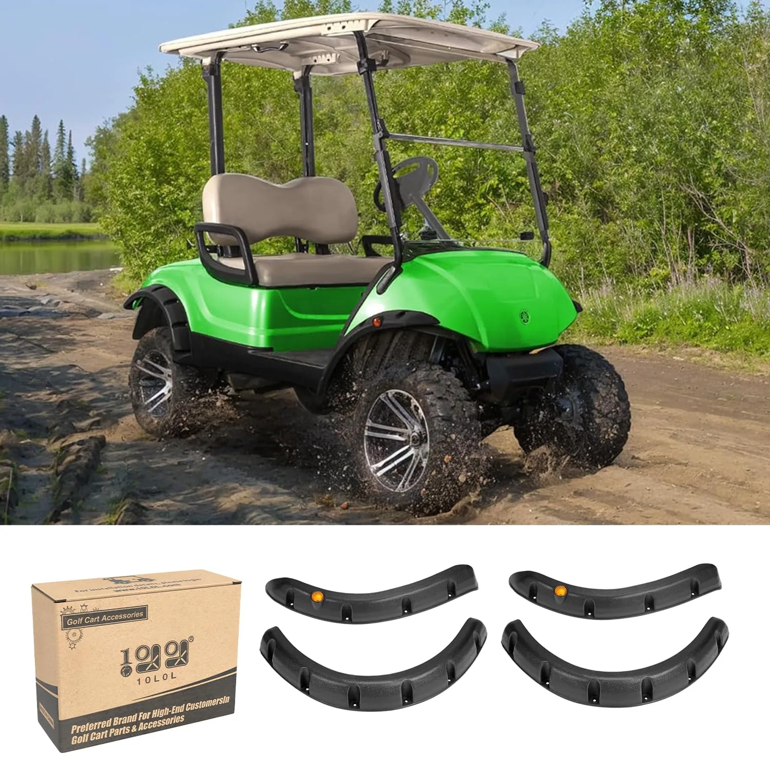 10L0L Fender Flares for Yamaha G29 Drive 2007-2016