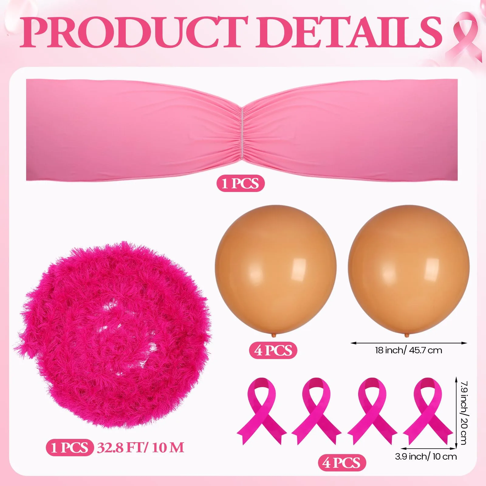 Suncalla Breast Cancer Awareness Golf Cart Decoration Kit LIC-Suncalla-2563 image 2