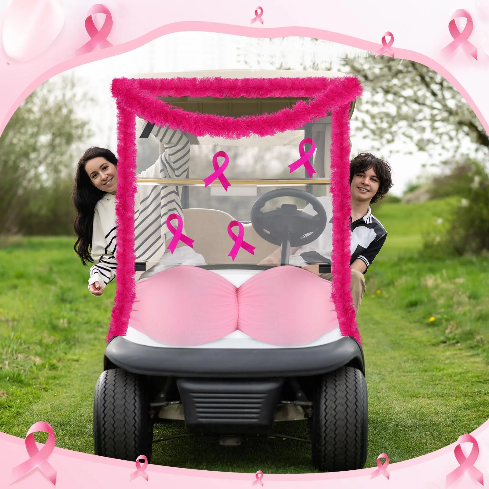 Suncalla Breast Cancer Awareness Golf Cart Decoration Kit LIC-Suncalla-2563 image 4