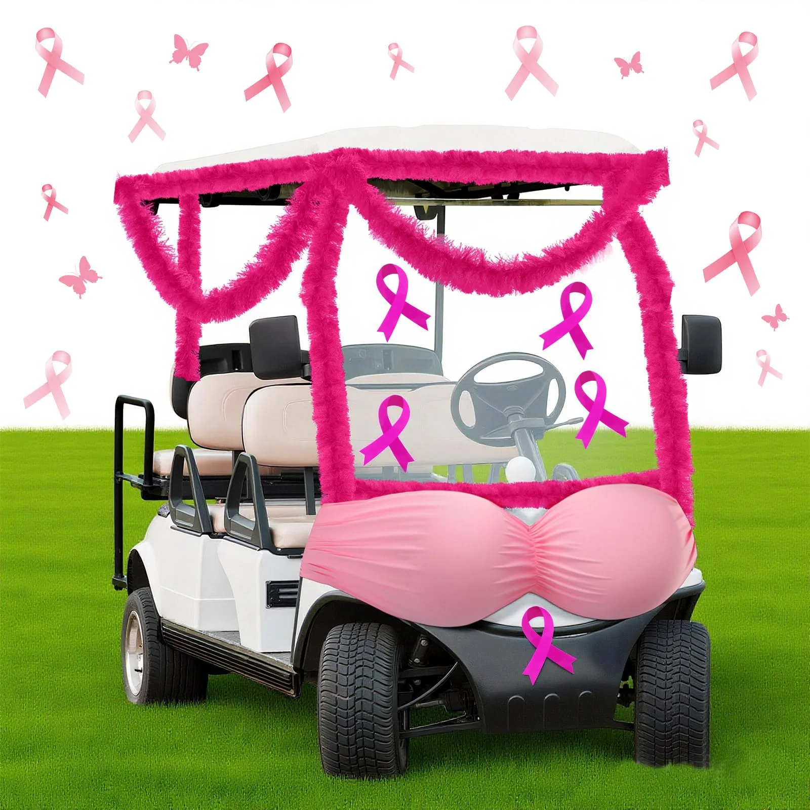 Suncalla Breast Cancer Awareness Golf Cart Decoration Kit LIC-Suncalla-2563