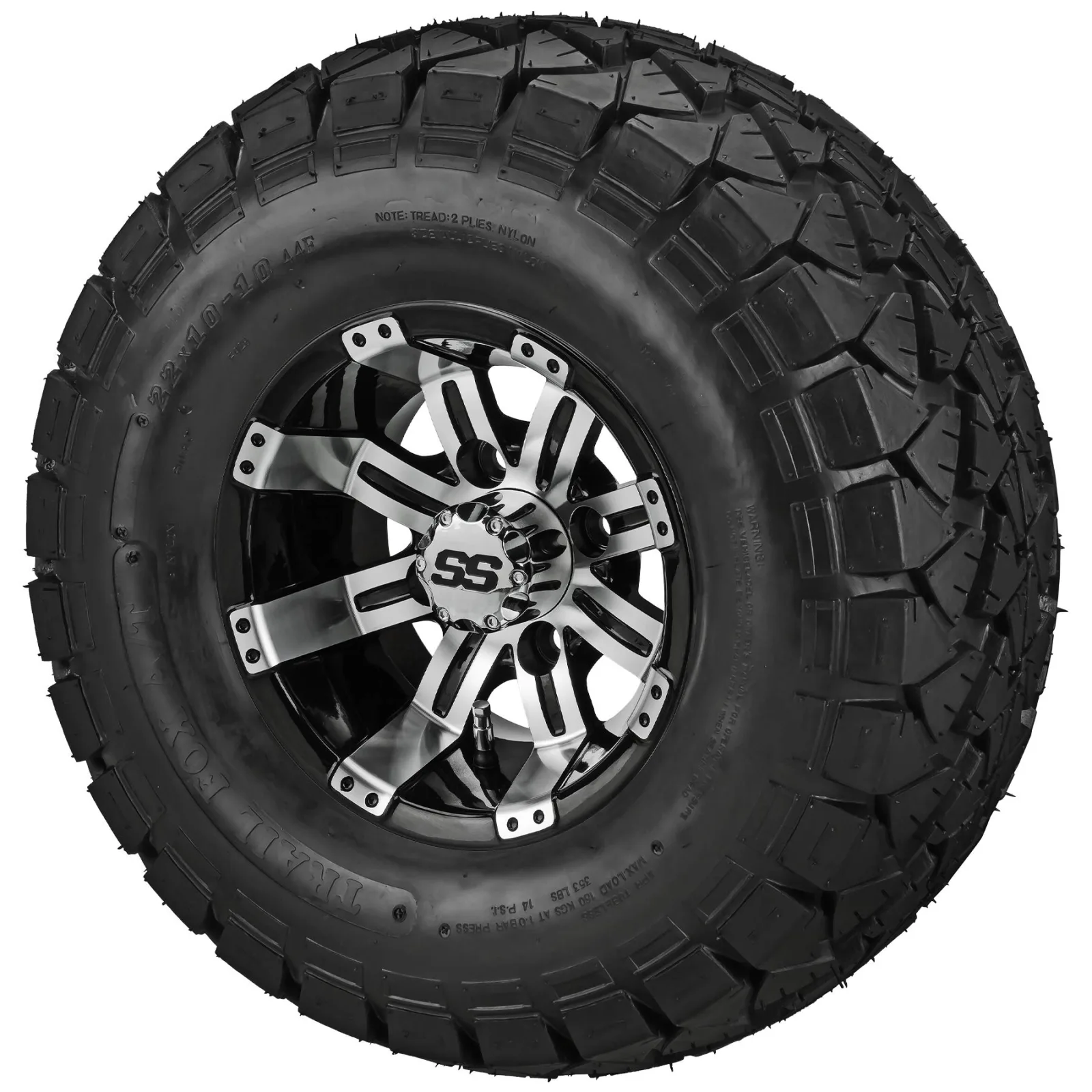 RM Cart 22x10-10 Golf Cart Wheel and Tire Set 10091S509