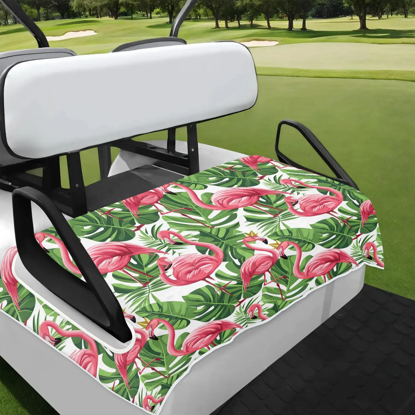 Tiveruda Golf Cart Seat Cover for Double Seats, 51 x 31 in