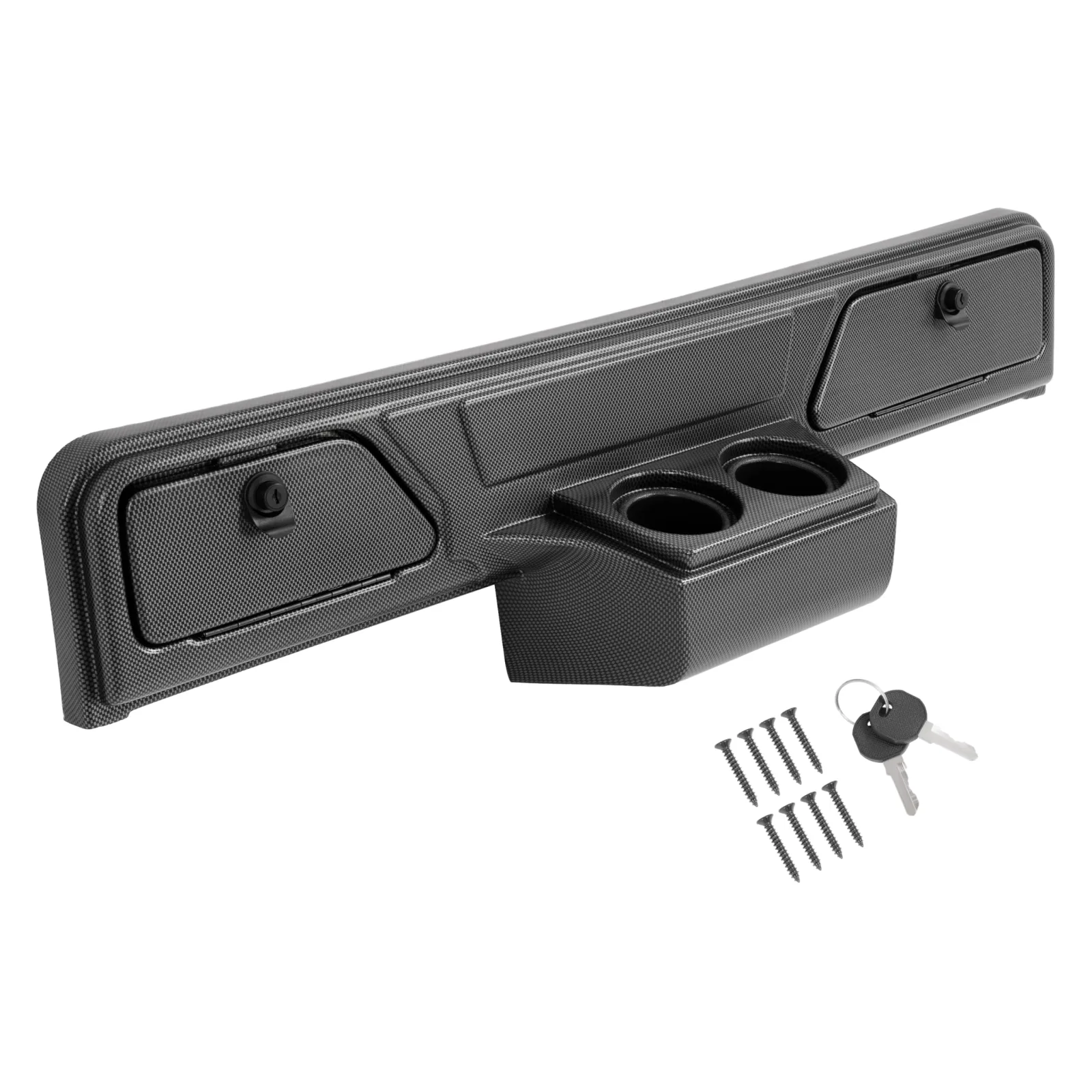 ALMULOO Dashboard Cover with Lockable Doors & Cup Holders - AI-2822 image 2