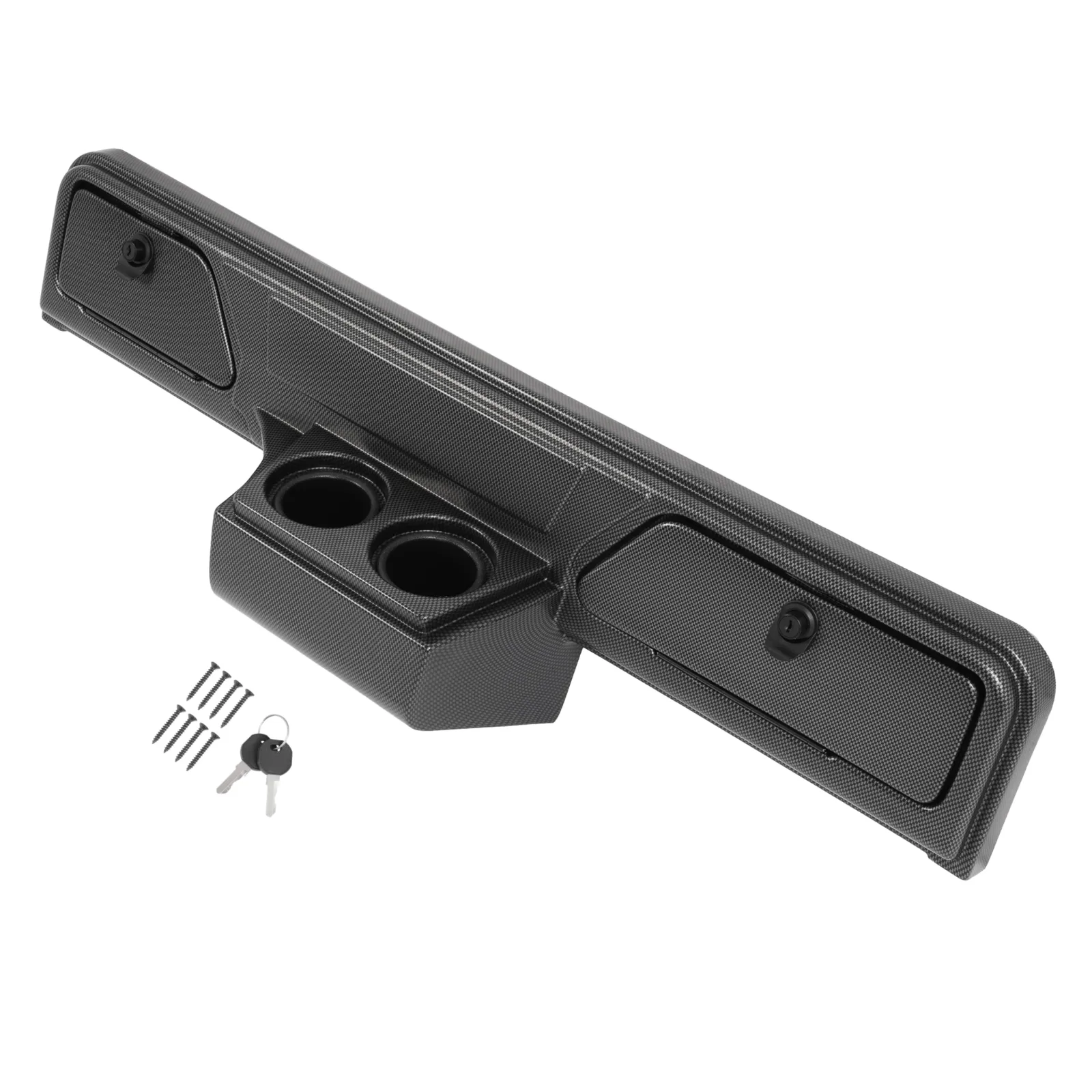 ALMULOO Dashboard Cover with Lockable Doors & Cup Holders - AI-2822 image 3