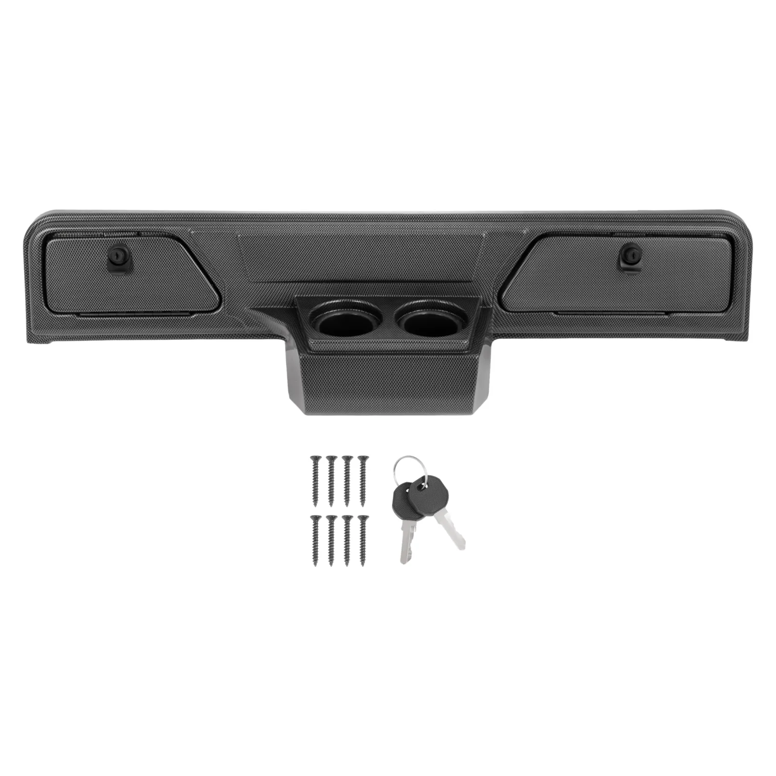 ALMULOO Dashboard Cover with Lockable Doors & Cup Holders - AI-2822