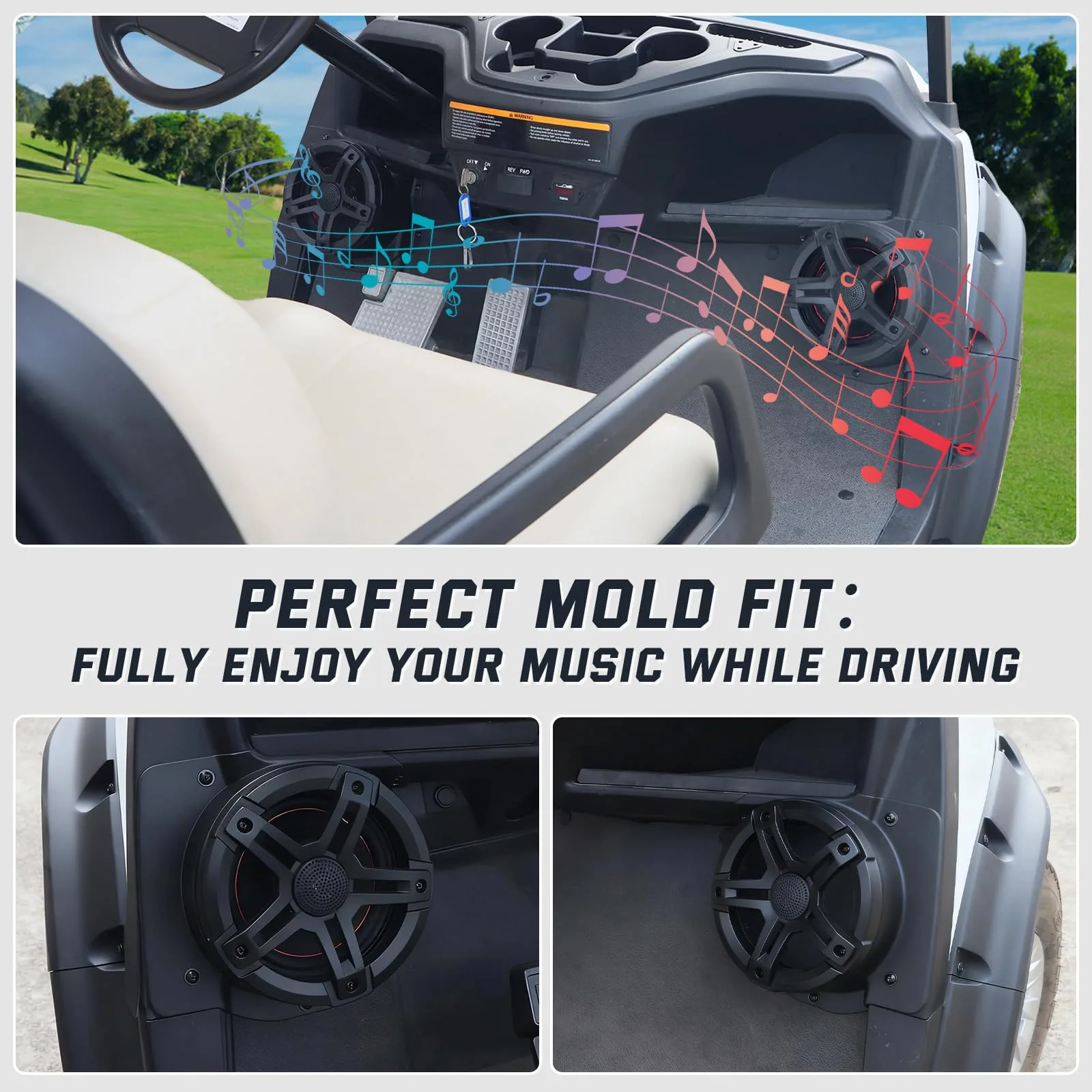 CYOOYC Under-Dash Speaker Pods for Yamaha Drive2 G29 image 4