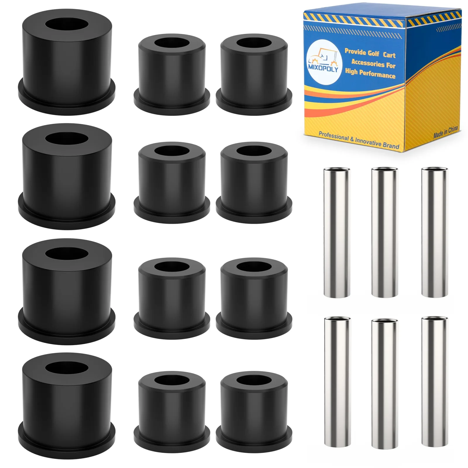 Mixopoly Rear Leaf Spring Bushing Kit for E-Z-GO RXV — 620160