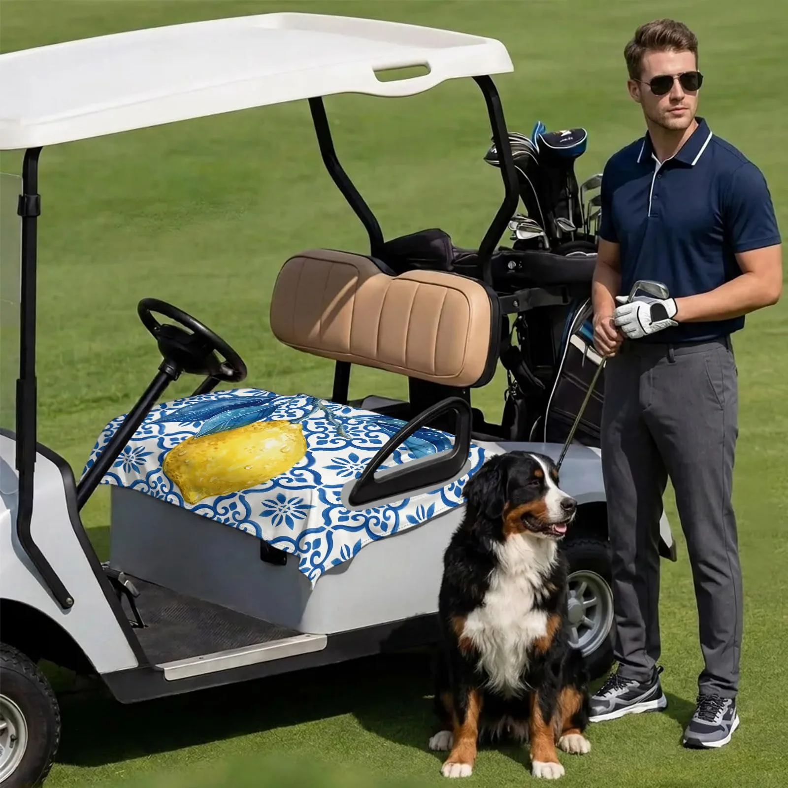 DecorLovee Golf Cart Seat Cover, 51 x 31 Inch image 3