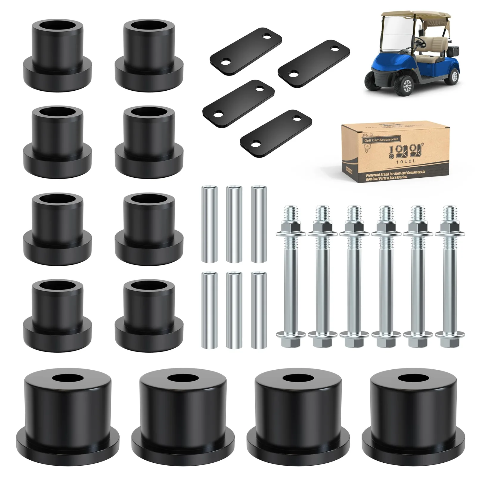 10L0L Rear Leaf Spring Bushing Kit for E-Z-GO RXV