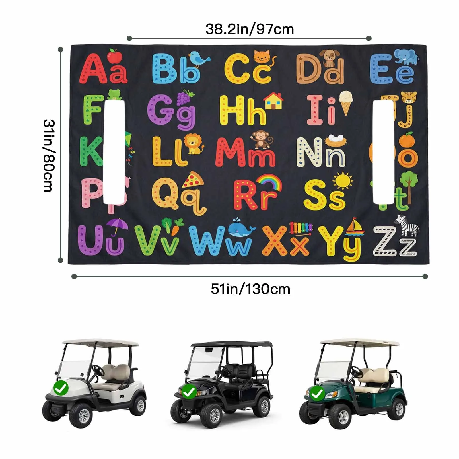 Trosturdspn Golf Cart Seat Towel Blanket 51 x 31 in. image 2