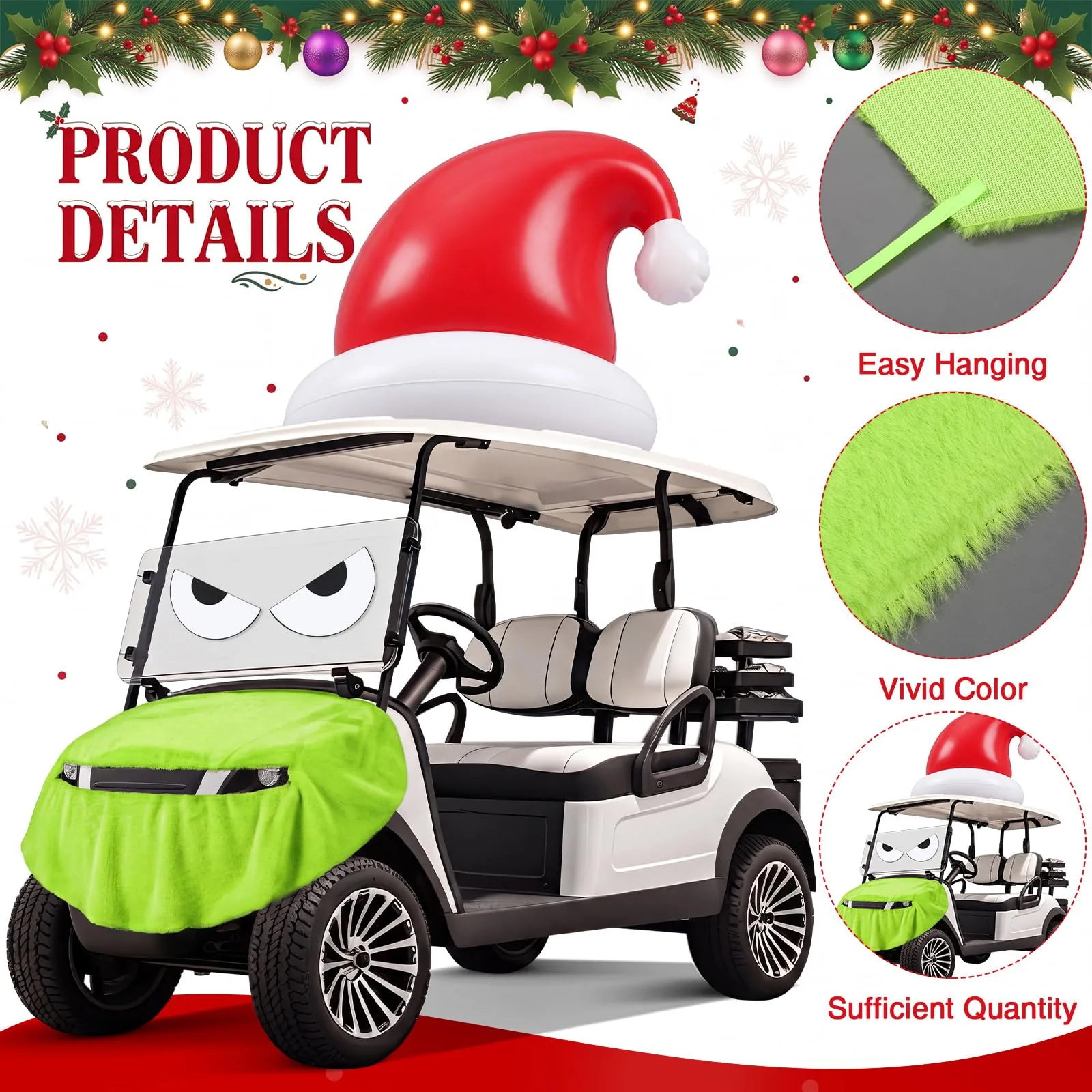 Soulchen Christmas Golf Cart Decoration Kit XLN-Soulchen-12056 image 3