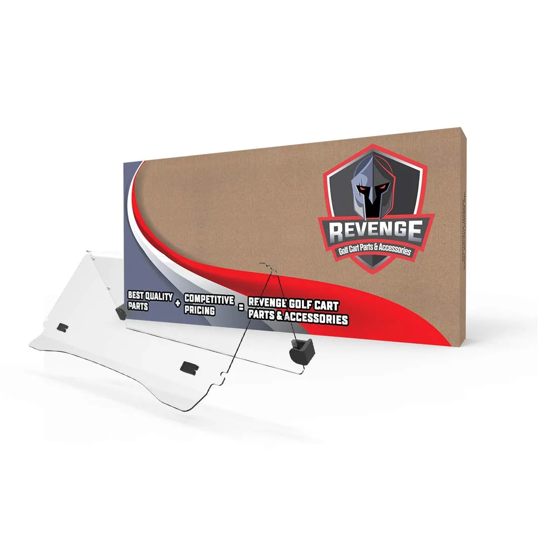 REVENGE Club Car DS Folding Windshield (1982-2000) Clear Acrylic