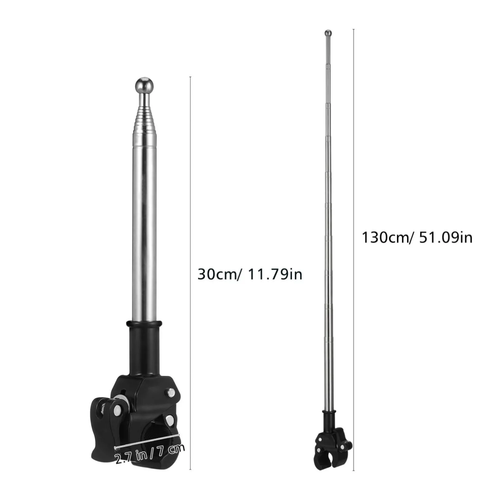 TOPPERFUN Adjustable Golf Cart Flag Holder image 2