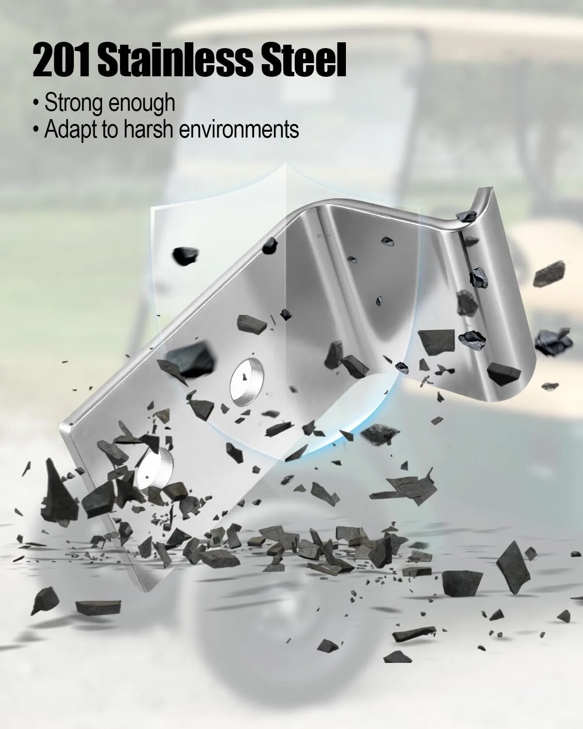 AUGREX Seat Hinges for E-Z-GO Golf Carts 18250-G1 image 2