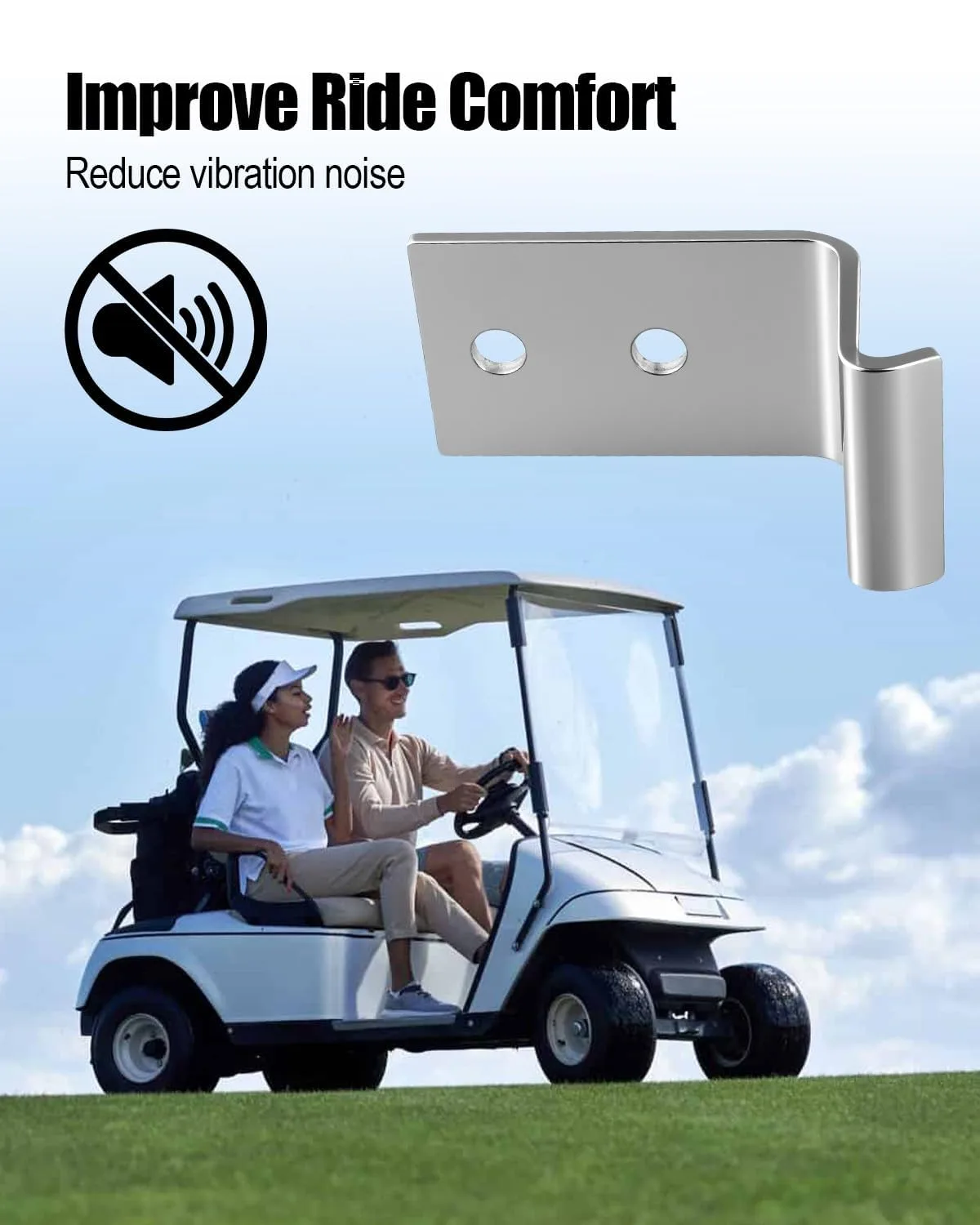 AUGREX Seat Hinges for E-Z-GO Golf Carts 18250-G1 image 3