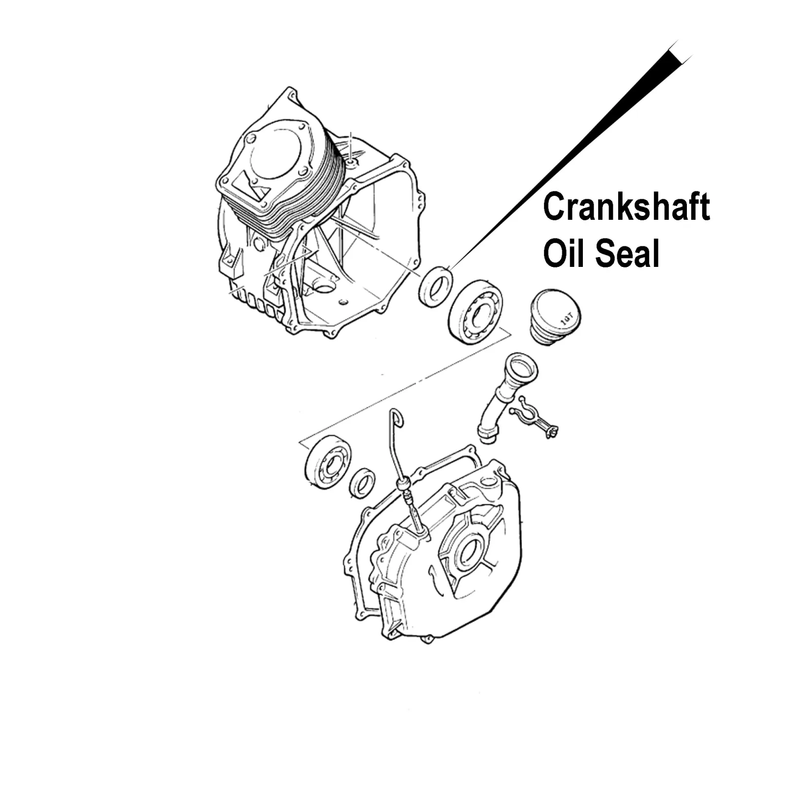Performance Plus Carts Yamaha Golf Cart Crankshaft Oil Seal 3905 image 2