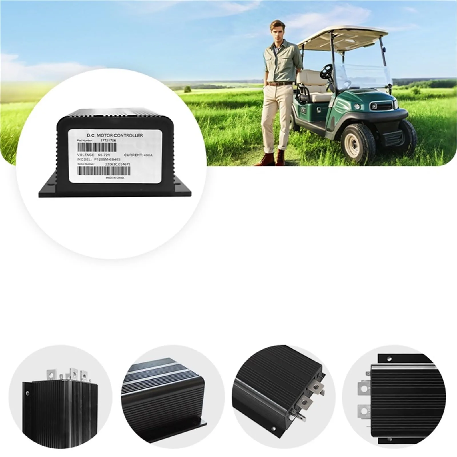 KINBZQ 1205M-6B403 60-72V Golf Cart Controller image 4