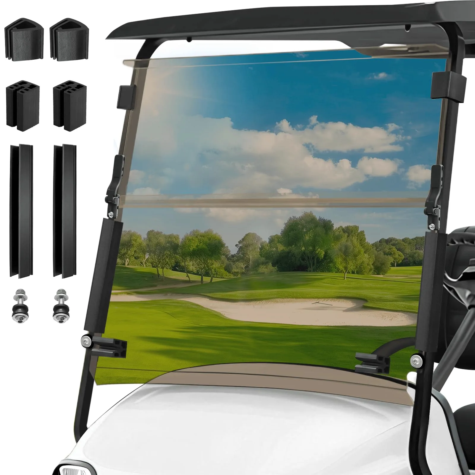 MOSNAI M683 Tinted Windshield for E-Z-GO TXT 2014-Up