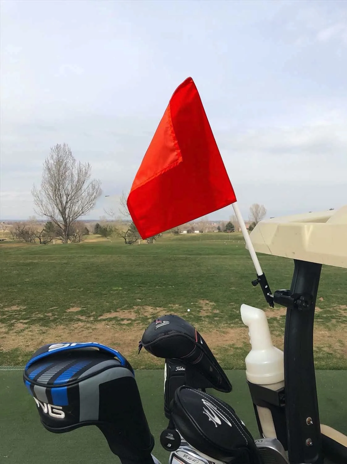 Caddie Buddy Orange Golf Cart Safety Flag image 2