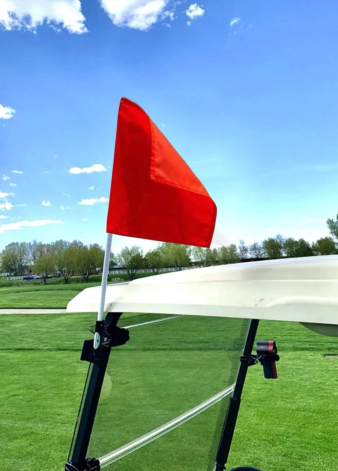 Caddie Buddy Orange Golf Cart Safety Flag