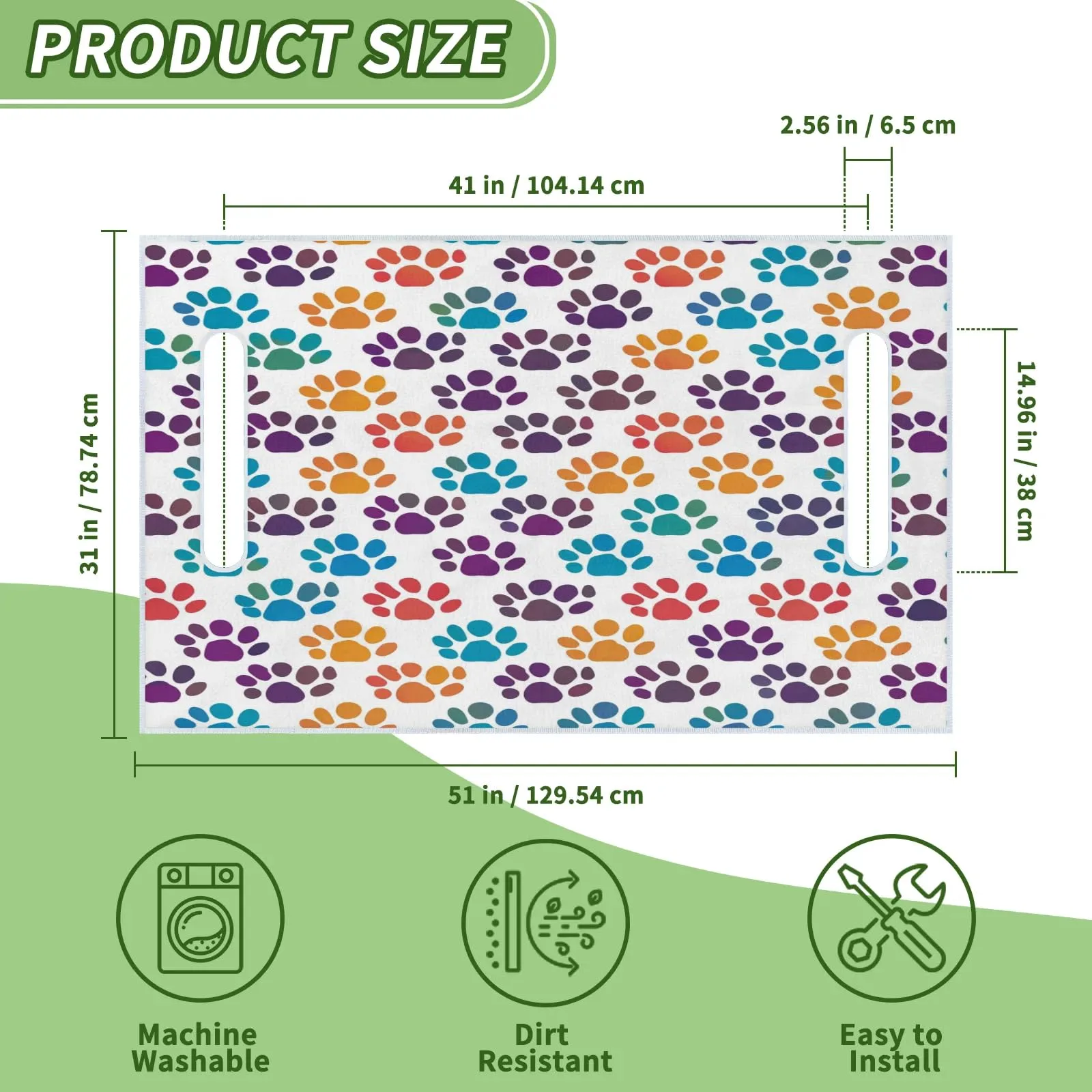 Tiveruda Golf Cart Seat Cover for Double Seats, 51 x 31 in image 2