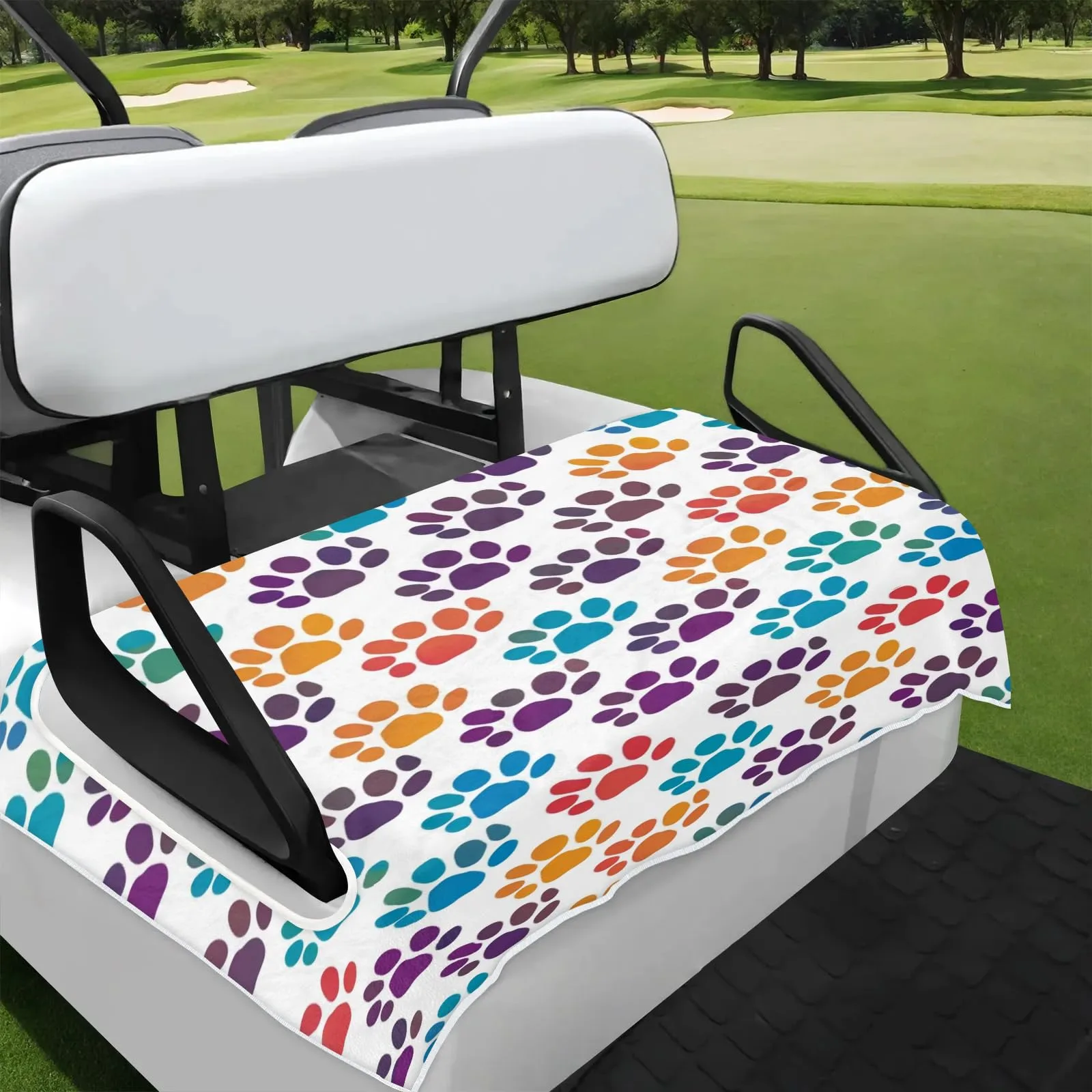 Tiveruda Golf Cart Seat Cover for Double Seats, 51 x 31 in