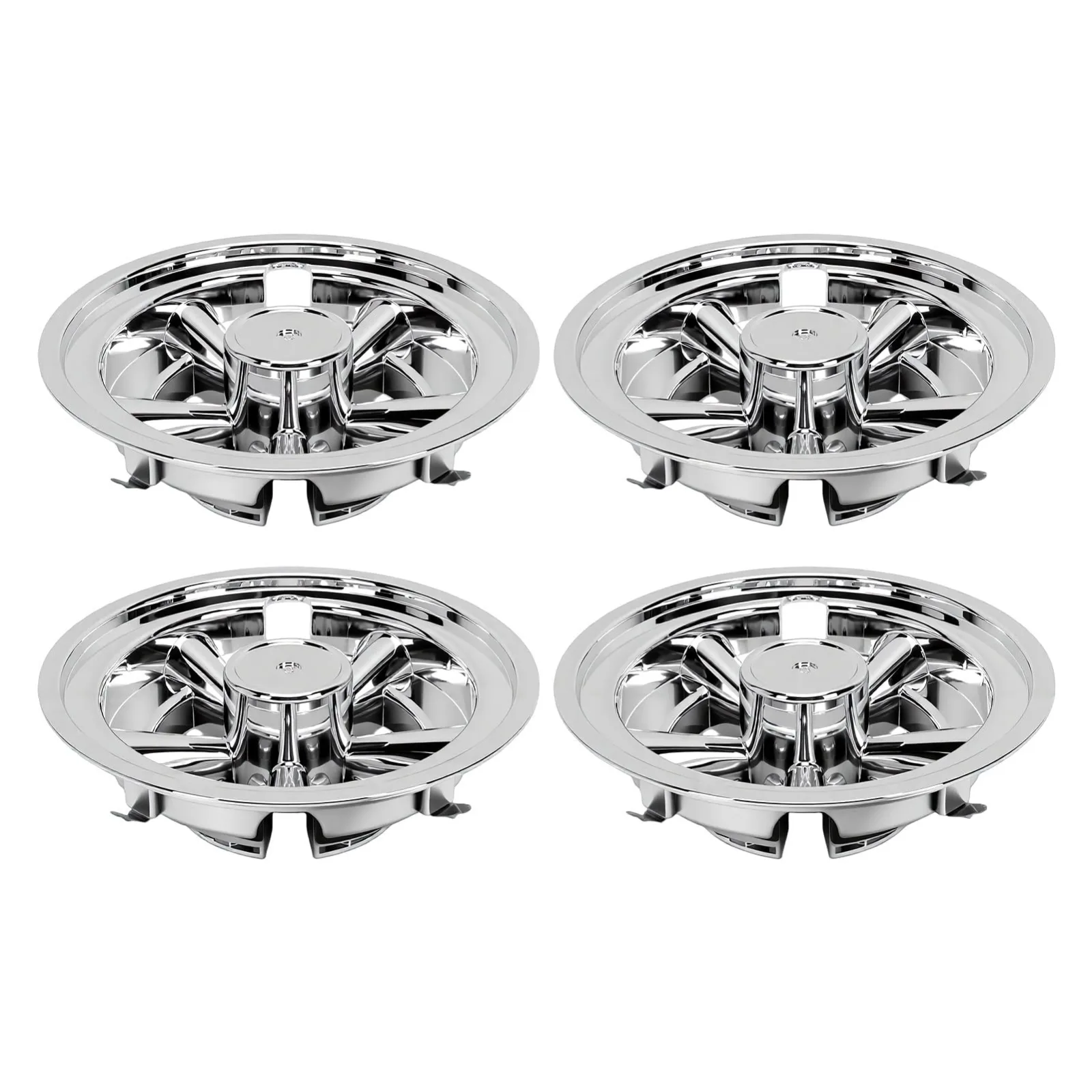 Generic Chrome Hub Caps for Club Car DS Precedent 8-Inch Wheels