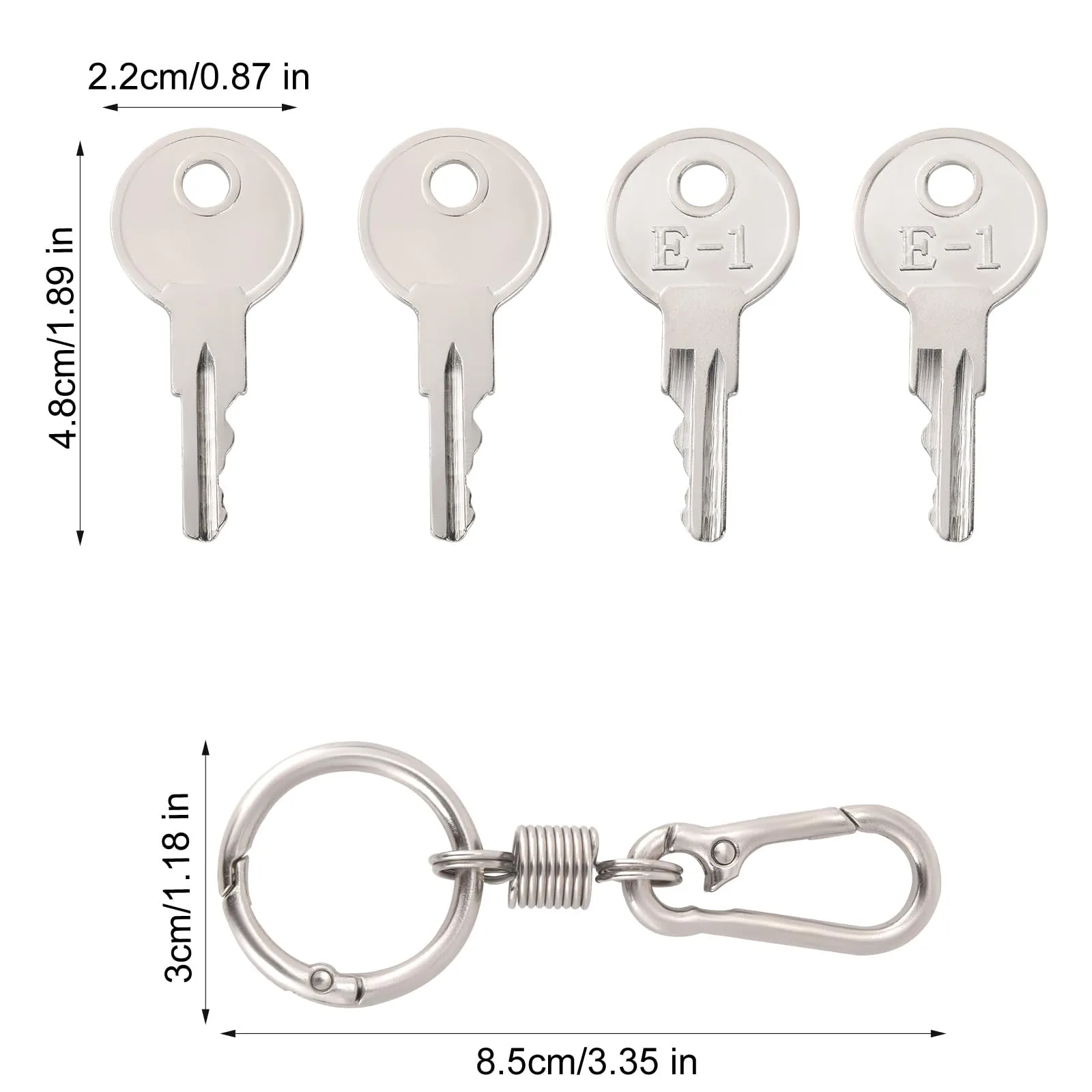 NQEUEPN Golf Cart Ignition Keys Replacement for 17063-G1 image 2