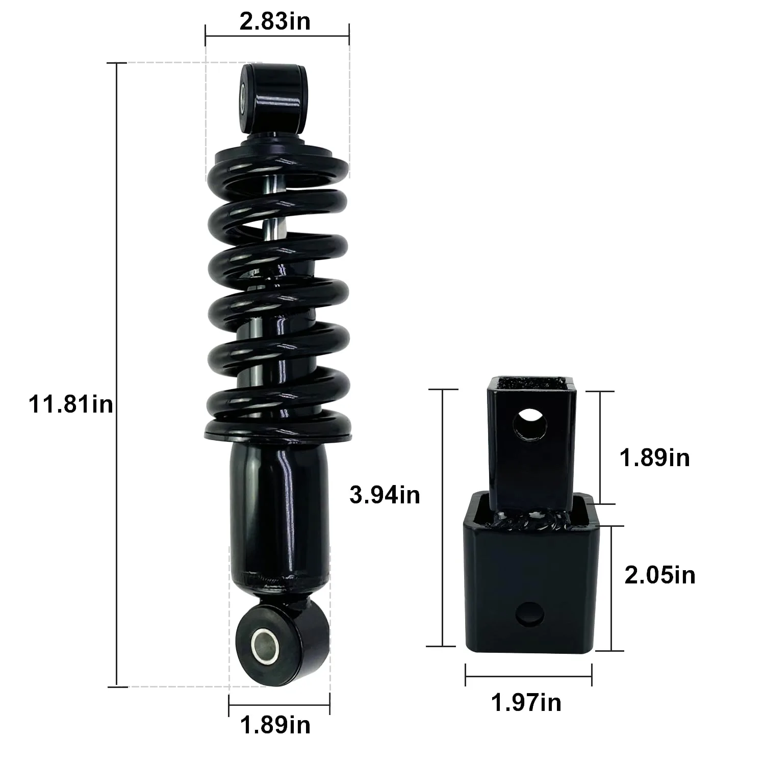 Phoddar JR6-F2210-00 Rear Heavy-Duty Shock & Coil Spring image 2