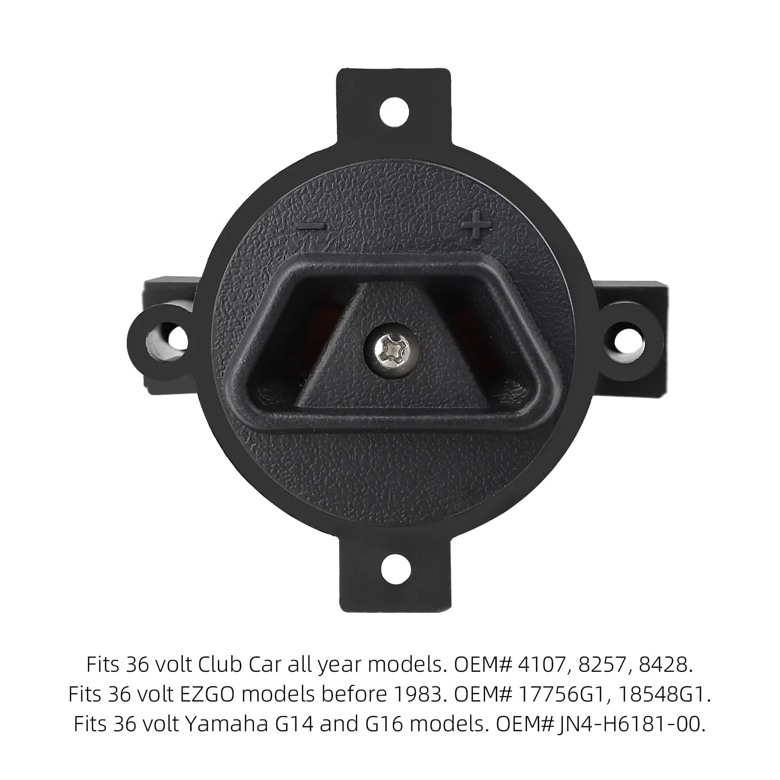 Roykaw 36V Golf Cart Crowfoot Charger Plug Receptacle image 4