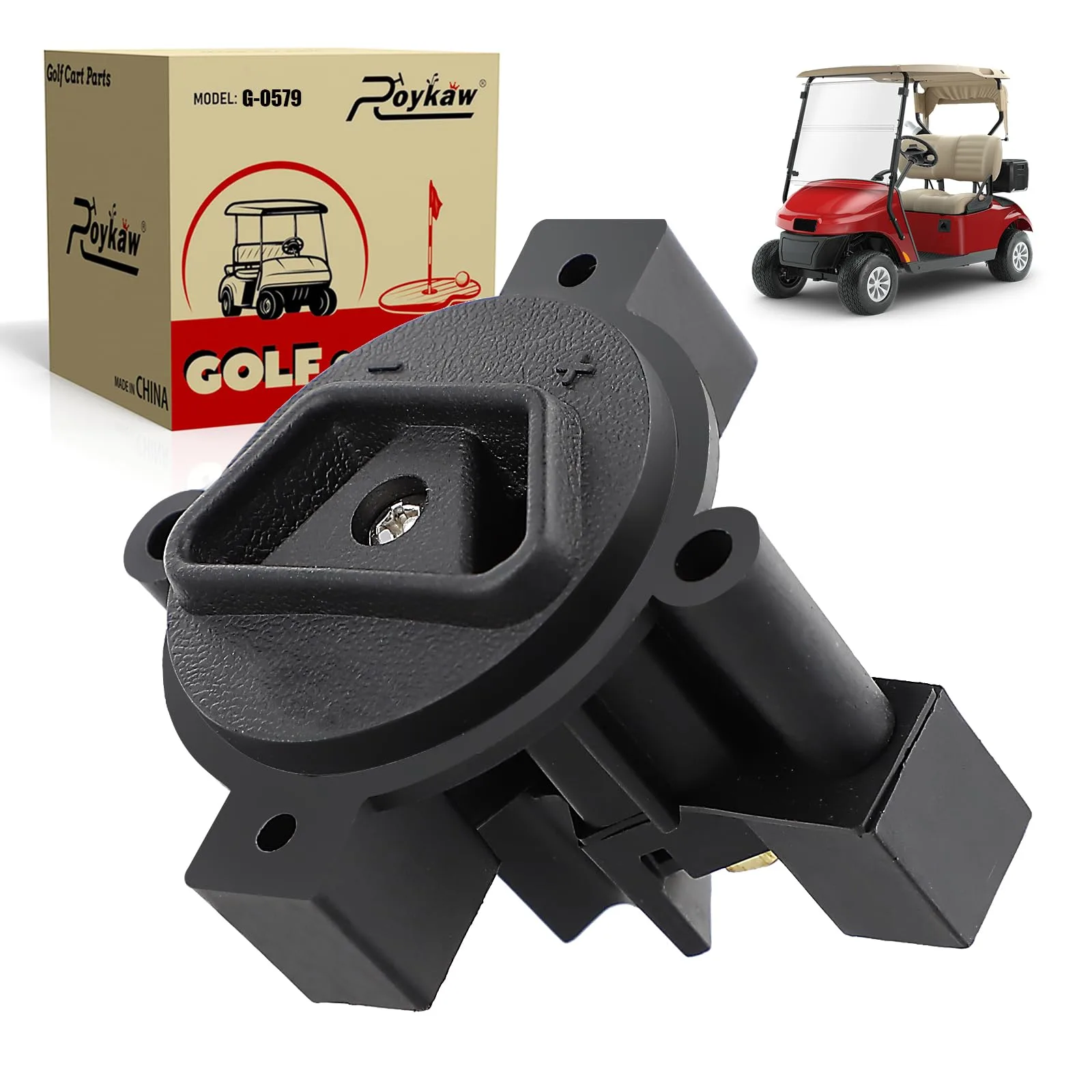 Roykaw 36V Golf Cart Crowfoot Charger Plug Receptacle