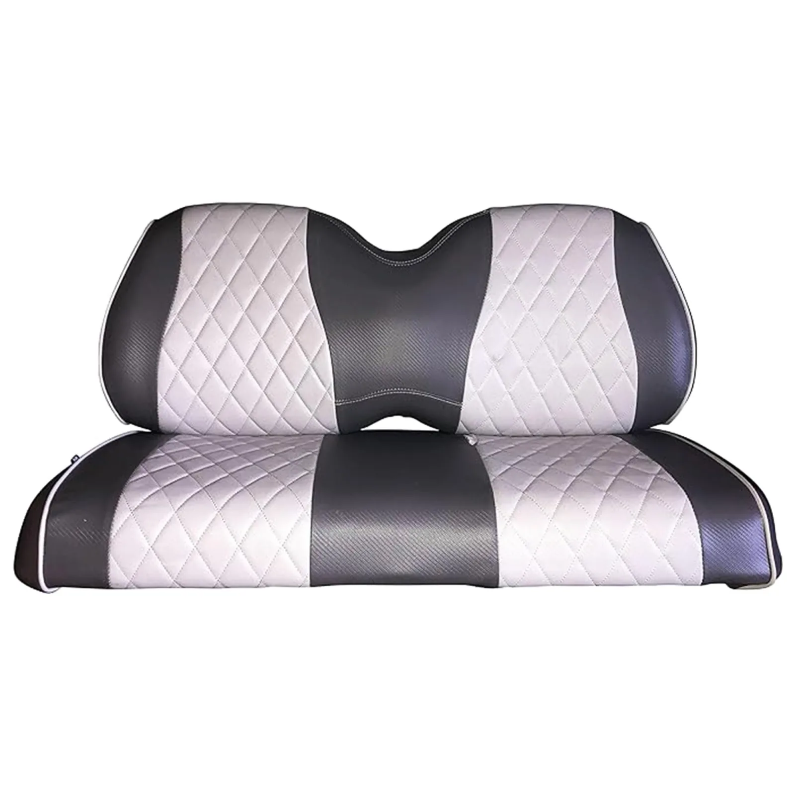 A-2-Z Golf Cart Seat Cover Black/Silver 1/102VIAFS