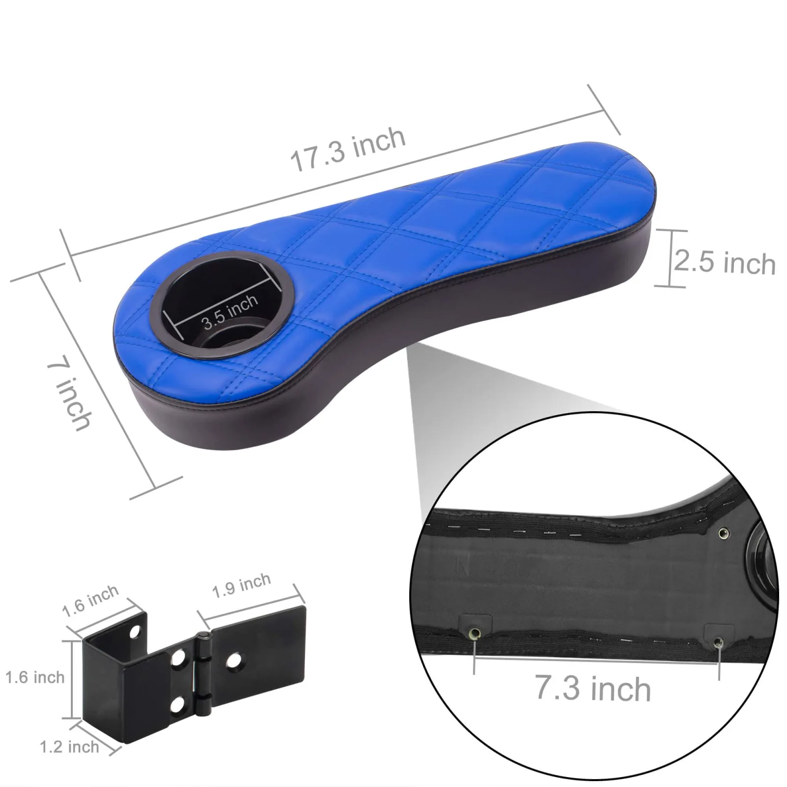 NOKINS NKSARM004 Diamond Folding Golf Cart Armrest image 2