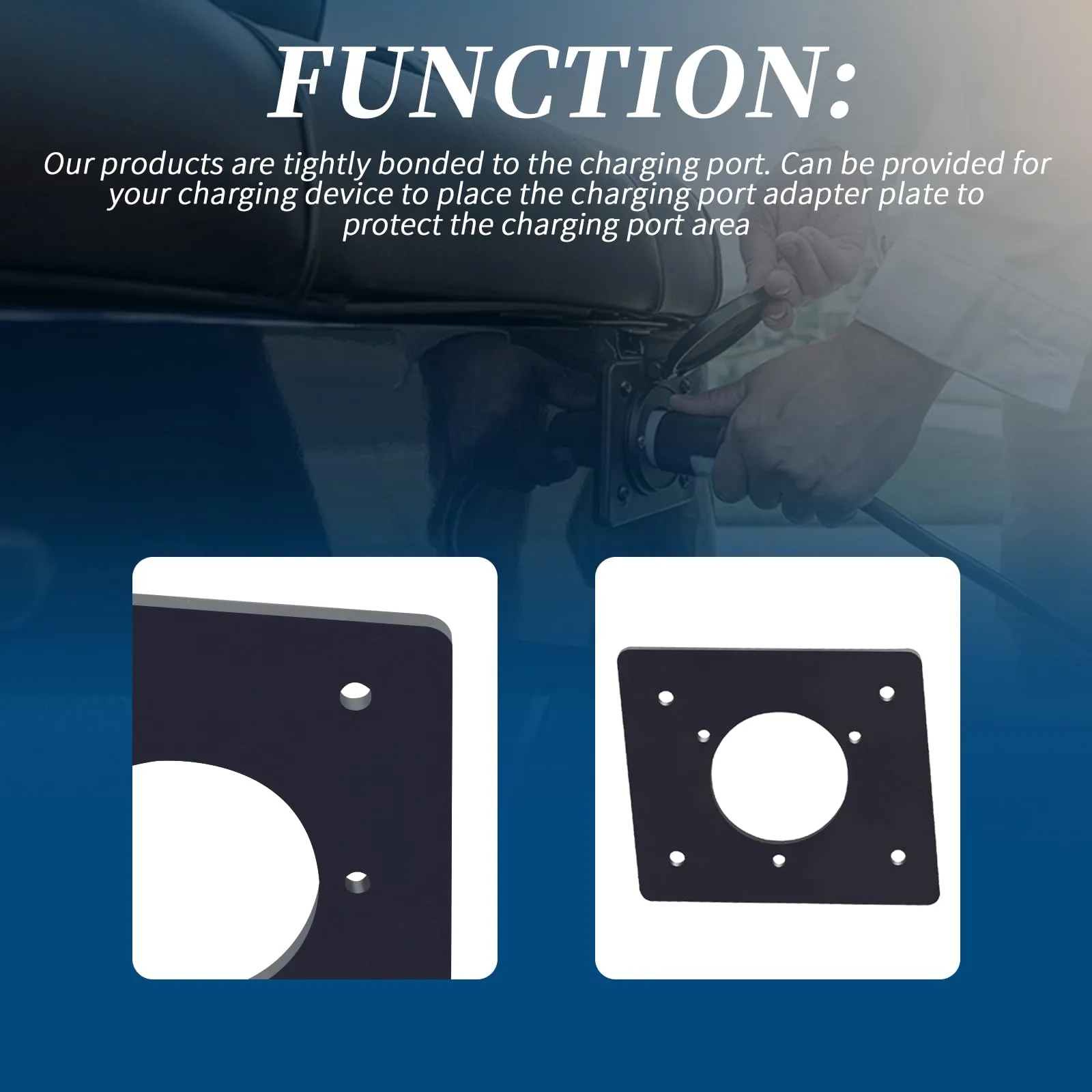 XYgdhqpt E-Z-GO Charger Port Cover Plate Adapter image 4