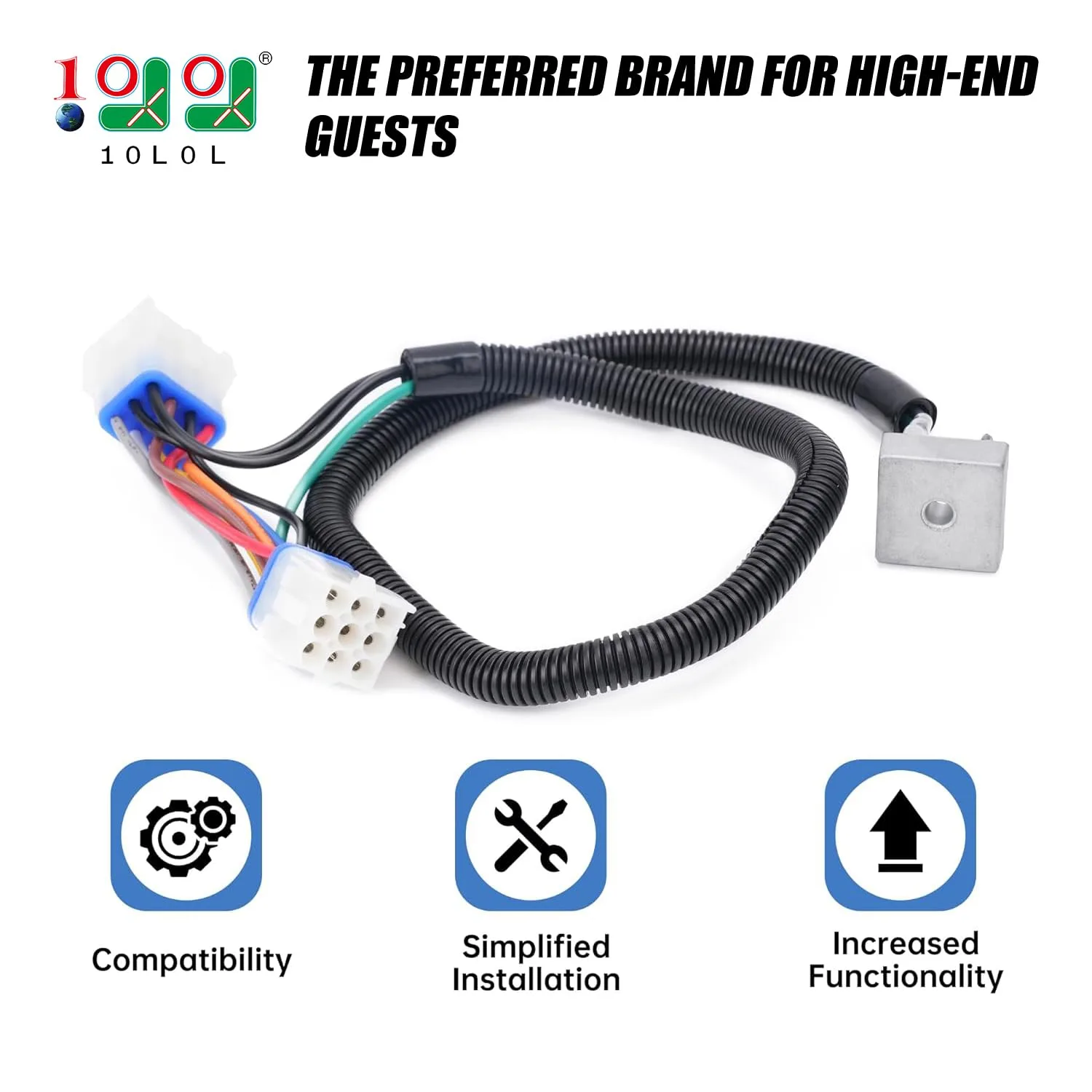 10L0L Harness Adapter for Club Car Precedent Gas Golf Carts image 2