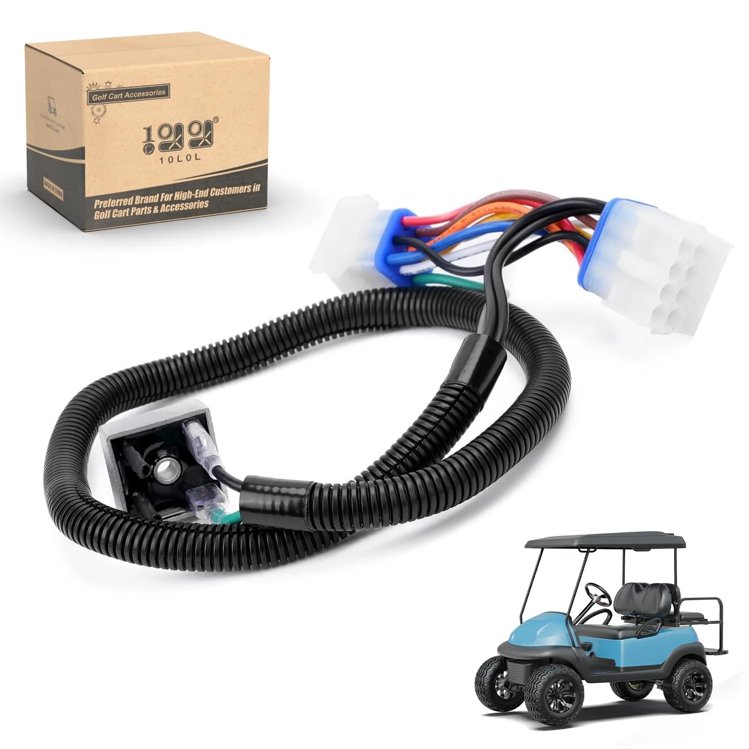 10L0L Harness Adapter for Club Car Precedent Gas Golf Carts