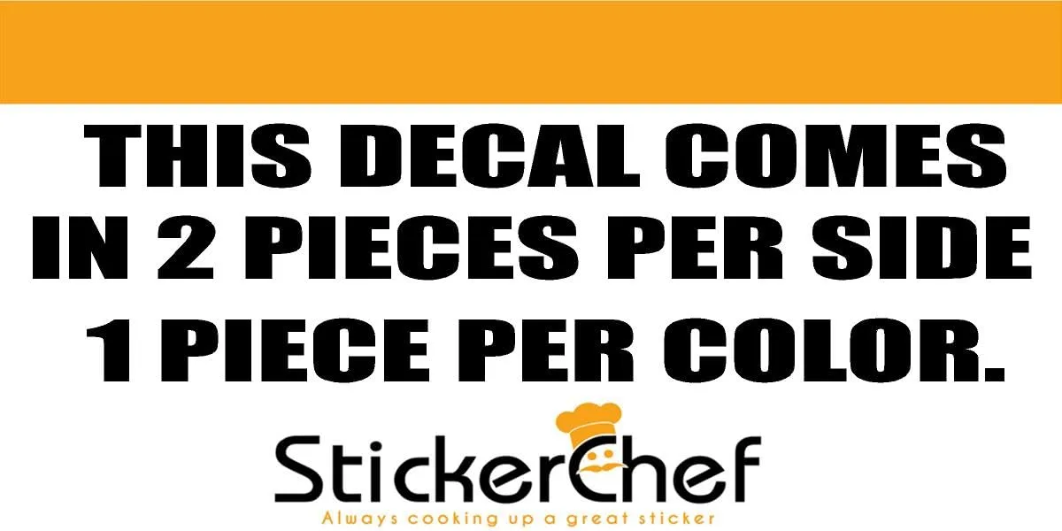 StickerChef GCA1221 Vinyl Golf Cart Decal Sticker — Black image 3