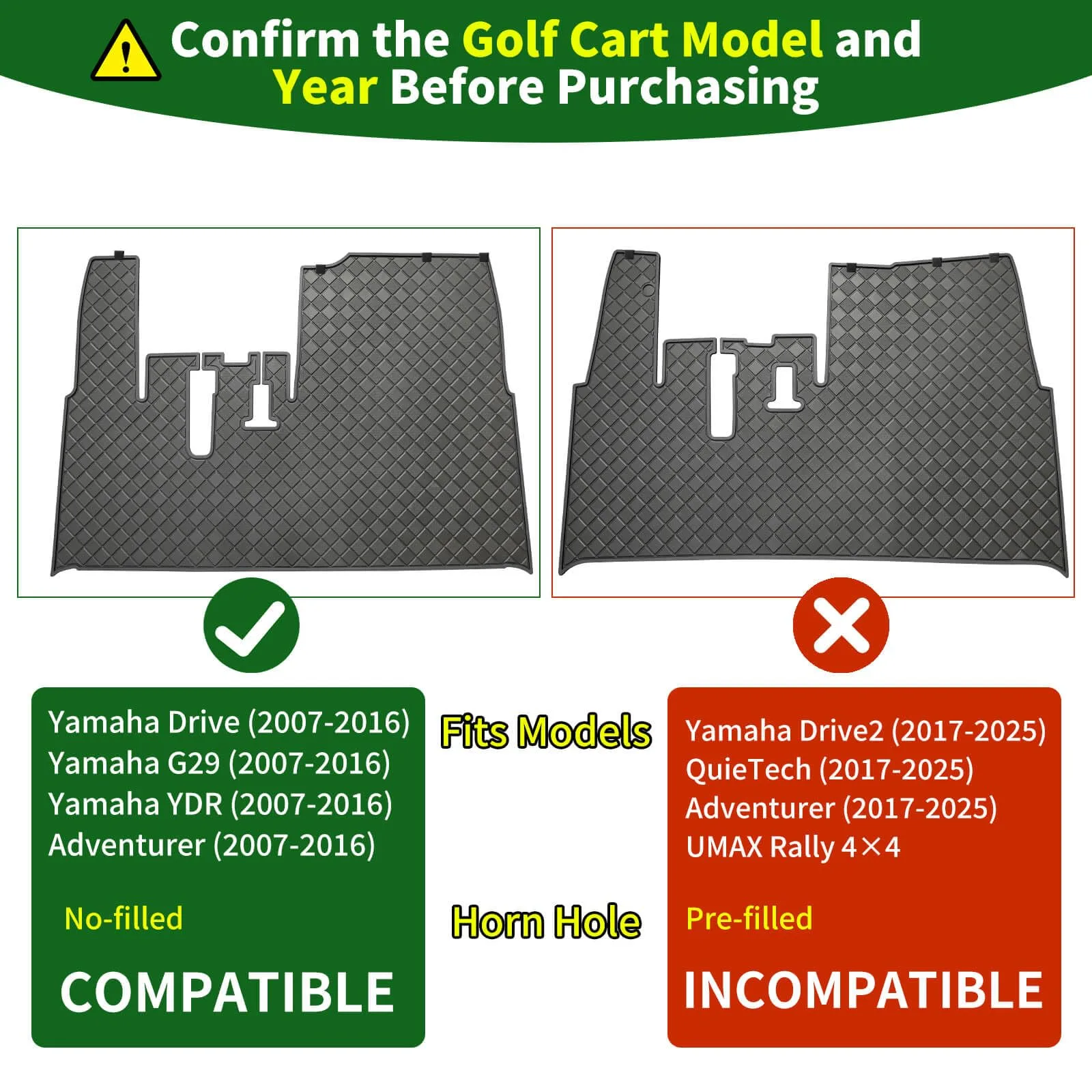Cartalia CYG29FM Floor Mat for Yamaha G29/Drive 2007-2016 image 3
