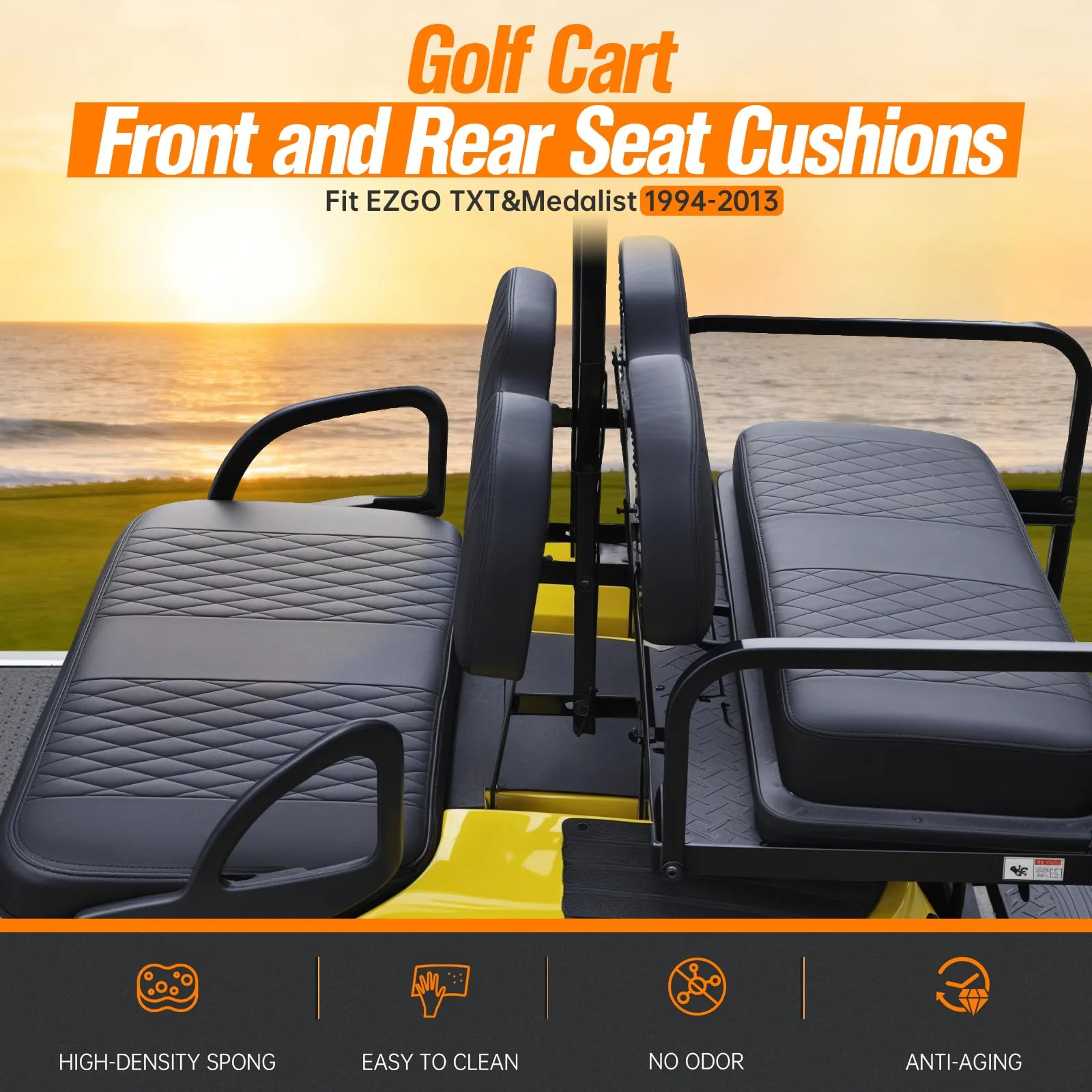GODCTSUP E-Z-GO TXT & Medalist Seat Cushion Kit image 2